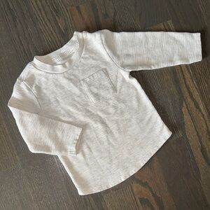 Cat & Jack Beige Long Sleeve Gondola T-shirt | 2T